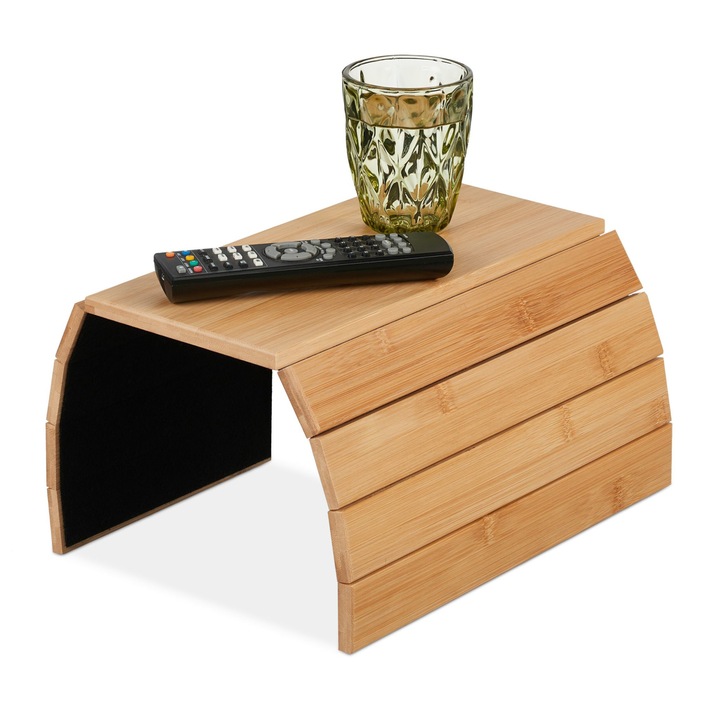 Suport pentru marginea canapelei, multifunctional, bambus, 1 x 48 x 33 cm