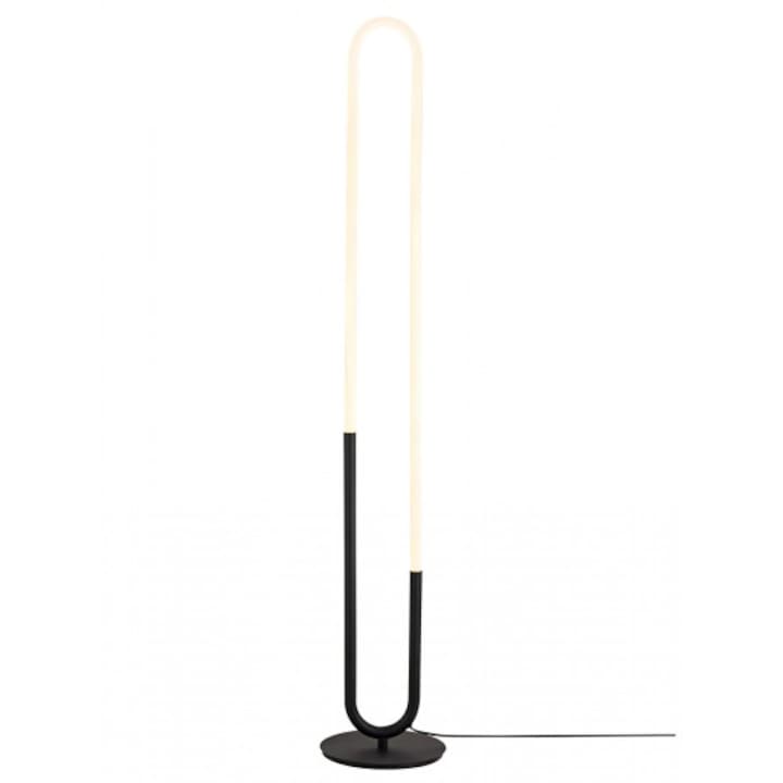 Подова лампа Smarter Latium, матово черно, LED, 20W, 2400 лумена, топло бяло 3000K, H.133 cm