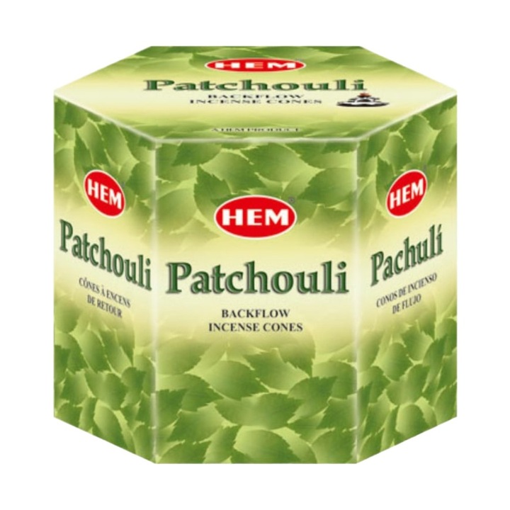 Set 2 x Conuri Parfumate Backflow, Patchouli, 40 Bucati