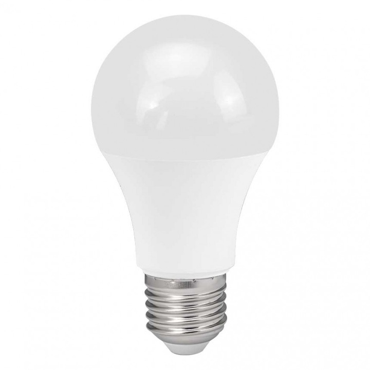 Комплект 3 бр. LED лампа Lightex Plastic, 8.5W, 220V, E27, A60, NW, 4000K, 806lm
