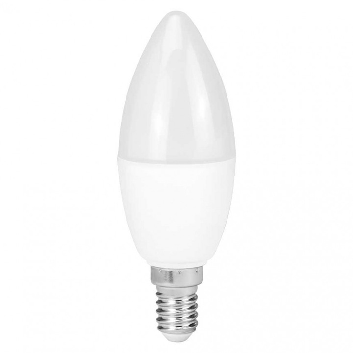 Комплект 3 бр. LED лампа Lightex Plastic, 5W, 220V, E14, B35, NW, 4000K, 400lm