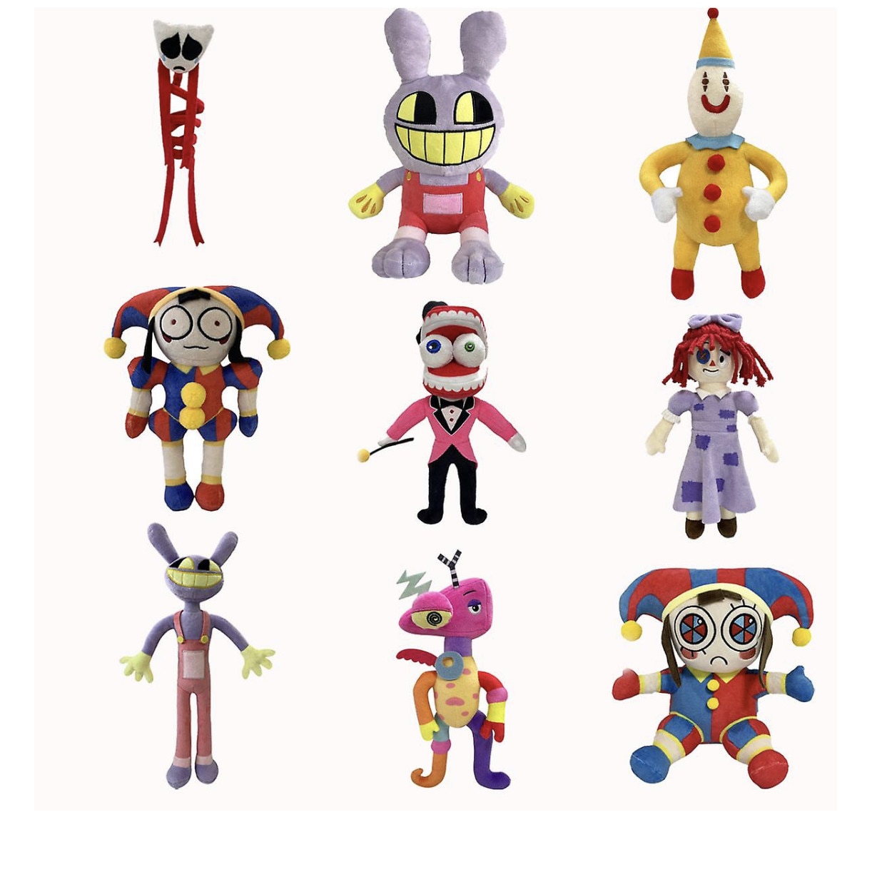 Комплект от 5 плюшени играчки Digital Circus Digital Circus 15-30 см ...