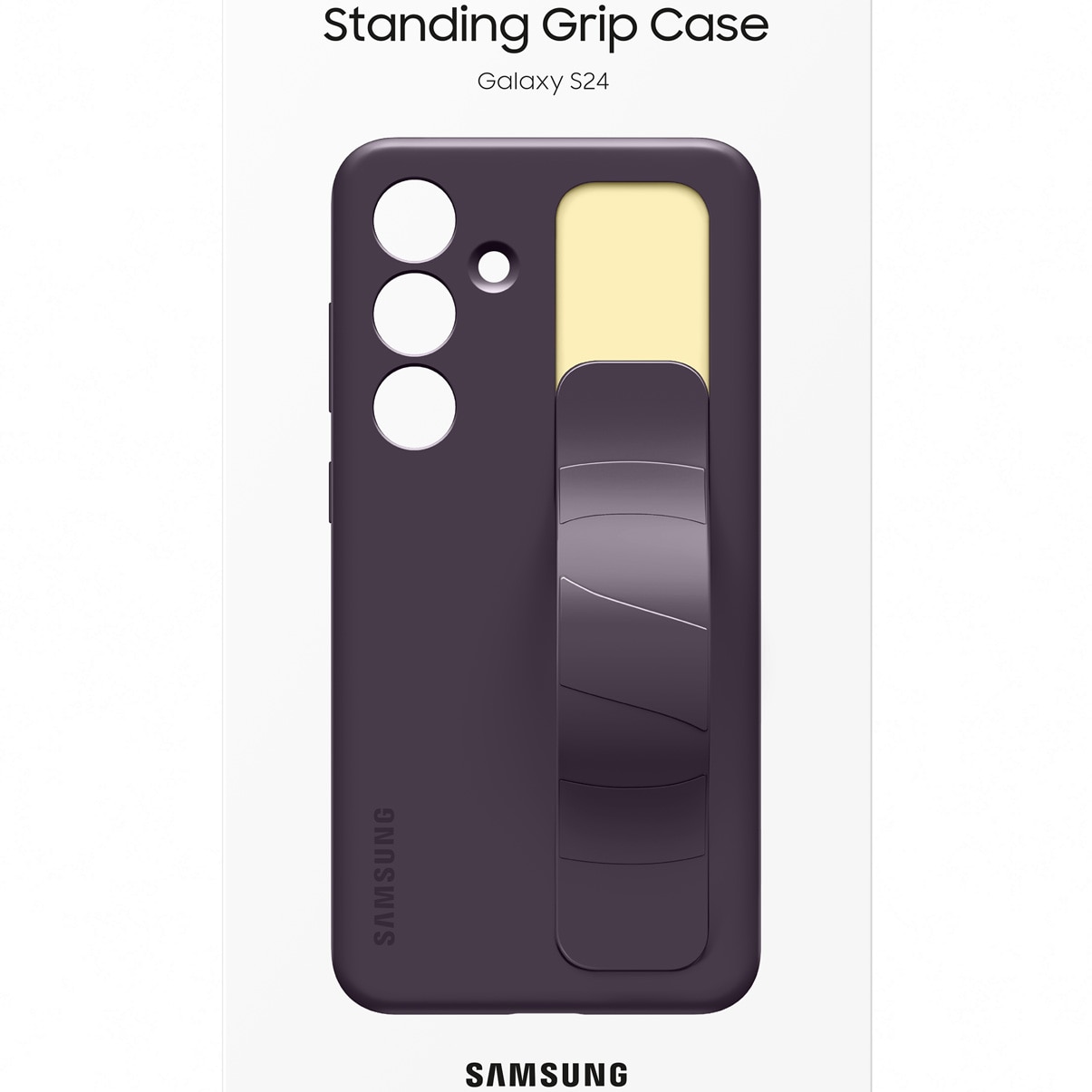 Husa de protectie Samsung Standing Grip Case pentru Galaxy S24, DARK VIOLET