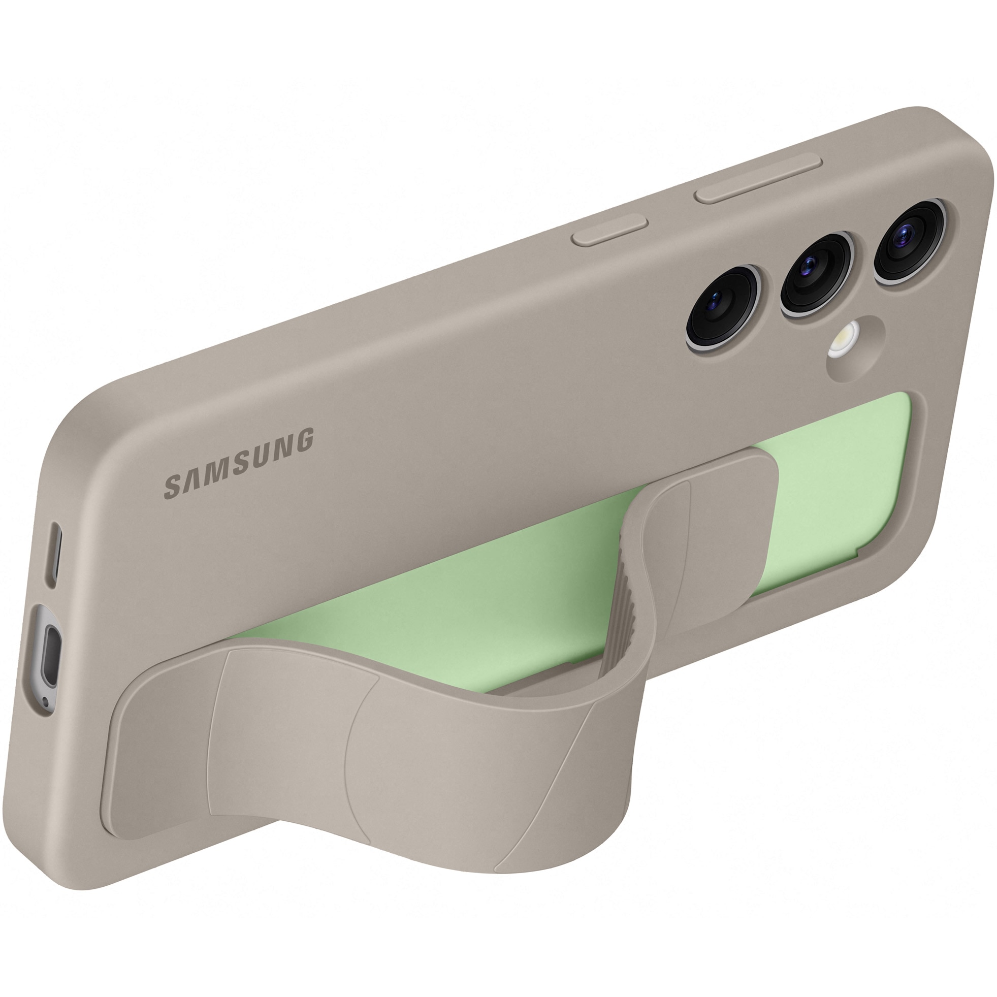 Husa de protectie Samsung Standing Grip Case pentru Galaxy S24+, TAUPE