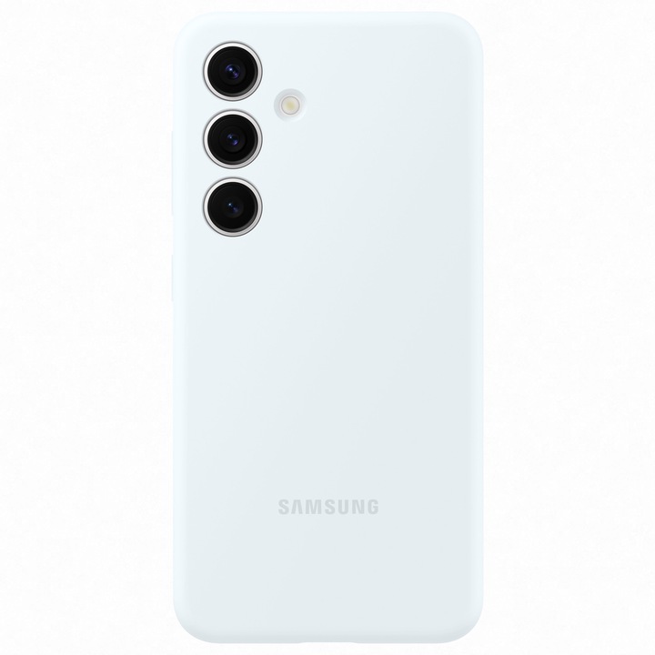 Защитен калъф Samsung Silicone Case, За Galaxy S24, WHITE
