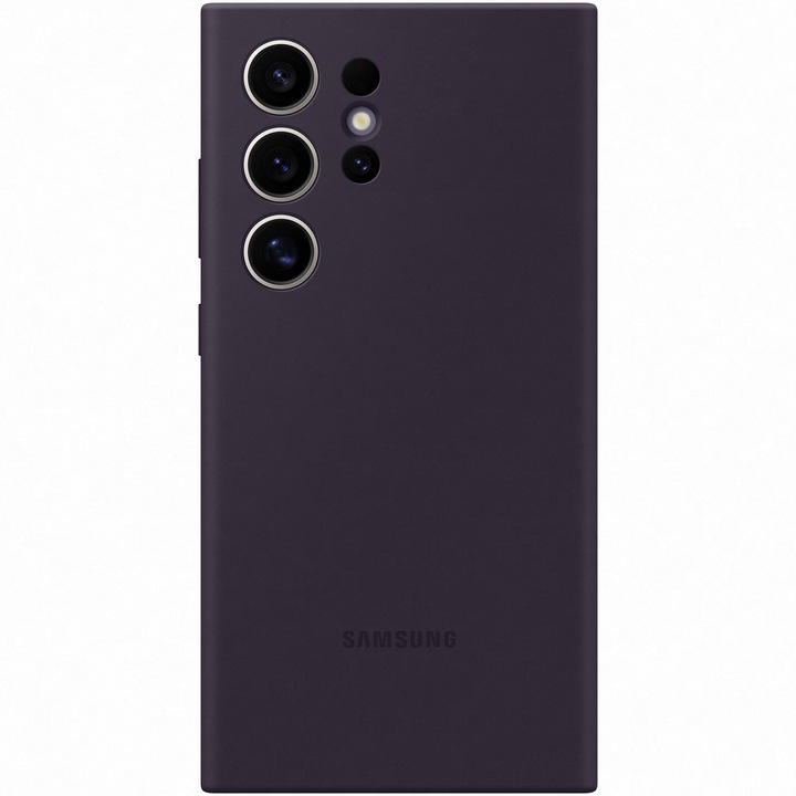 Предпазен калъф Samsung Silicone Case, За Galaxy S24 Ultra, DARK VIOLET