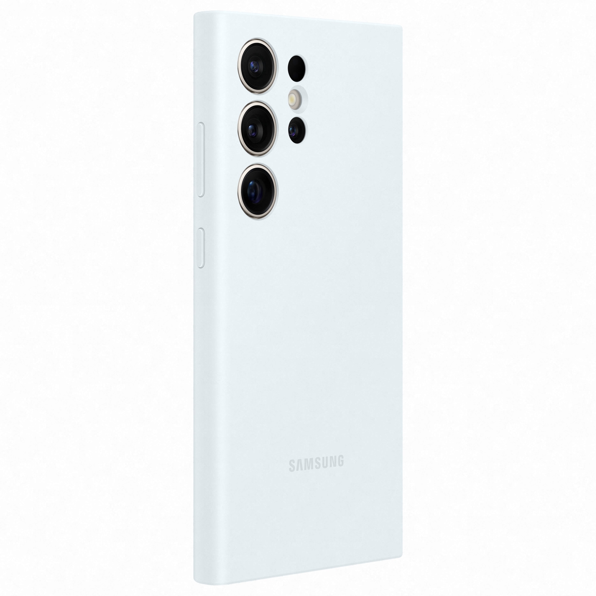 Husa de protectie Samsung Silicone Case pentru Galaxy S24 Ultra, WHITE