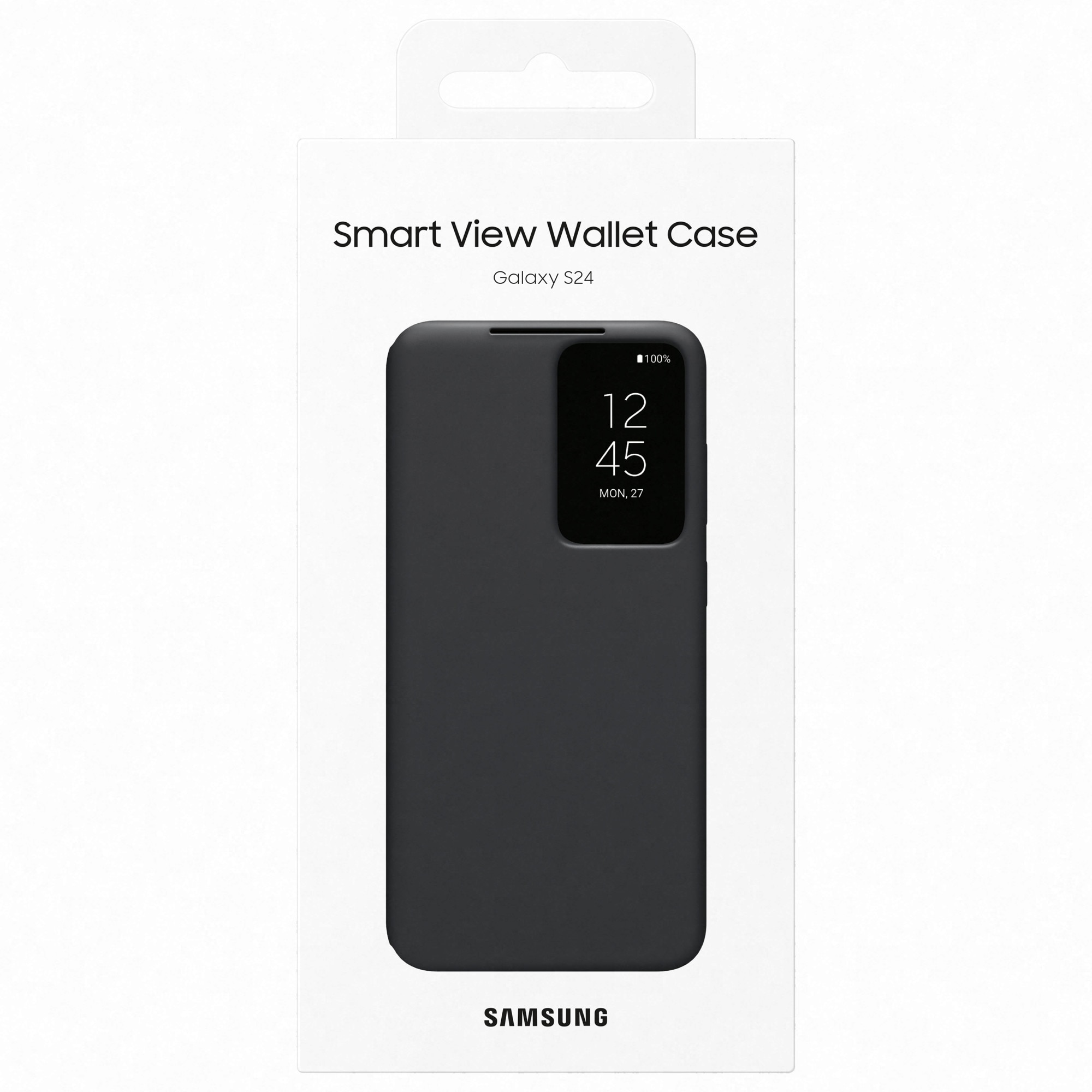 Husa de protectie Samsung Smart View Wallet Case pentru Galaxy S24, BLACK