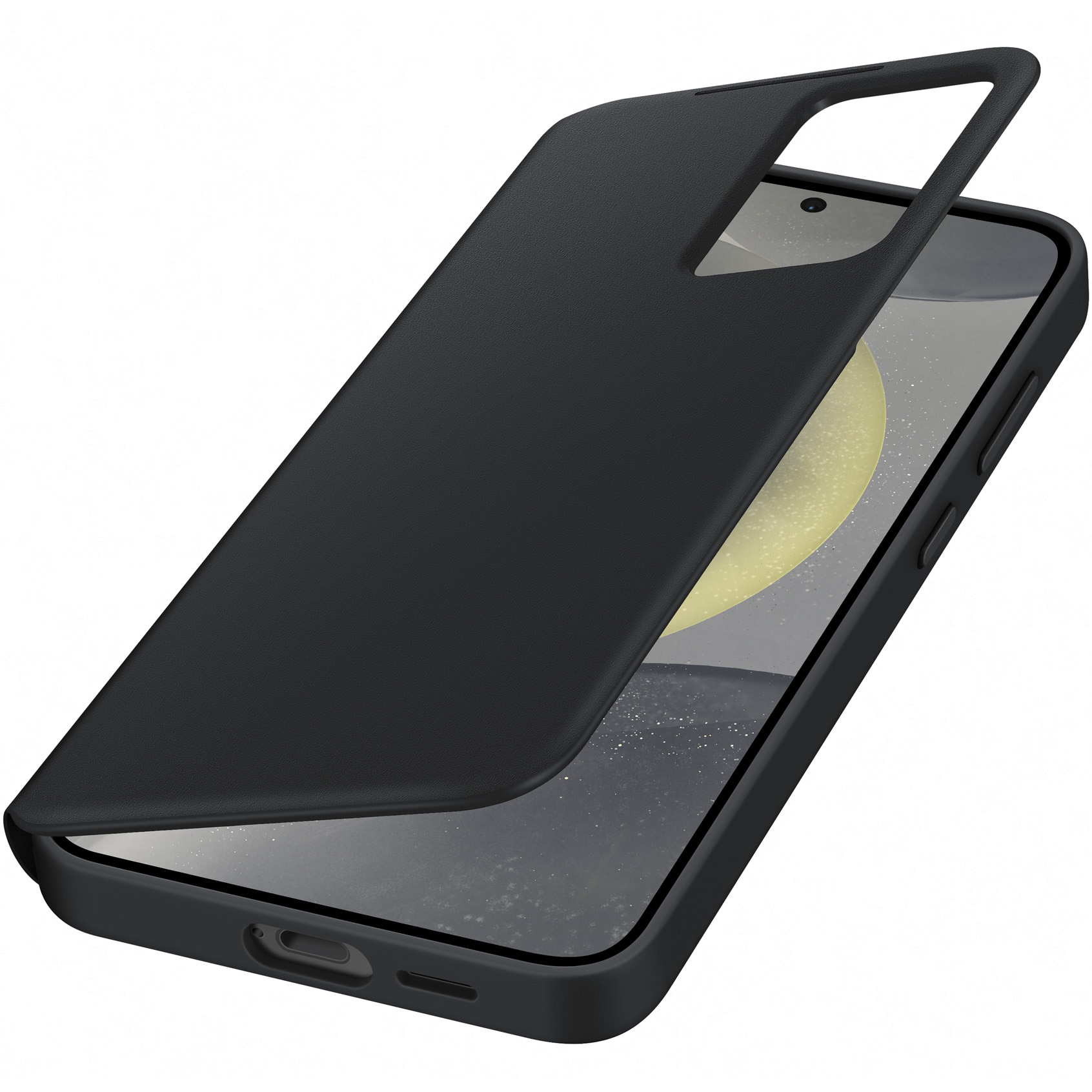 Husa de protectie Samsung Smart View Wallet Case pentru Galaxy S24, BLACK