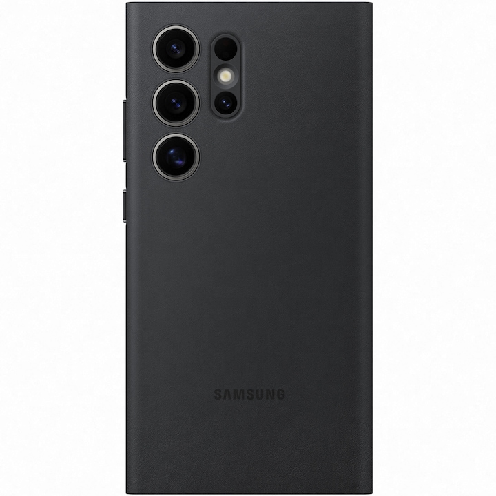 Husa de protectie Samsung Smart View Wallet Case pentru Galaxy S24 Ultra, BLACK