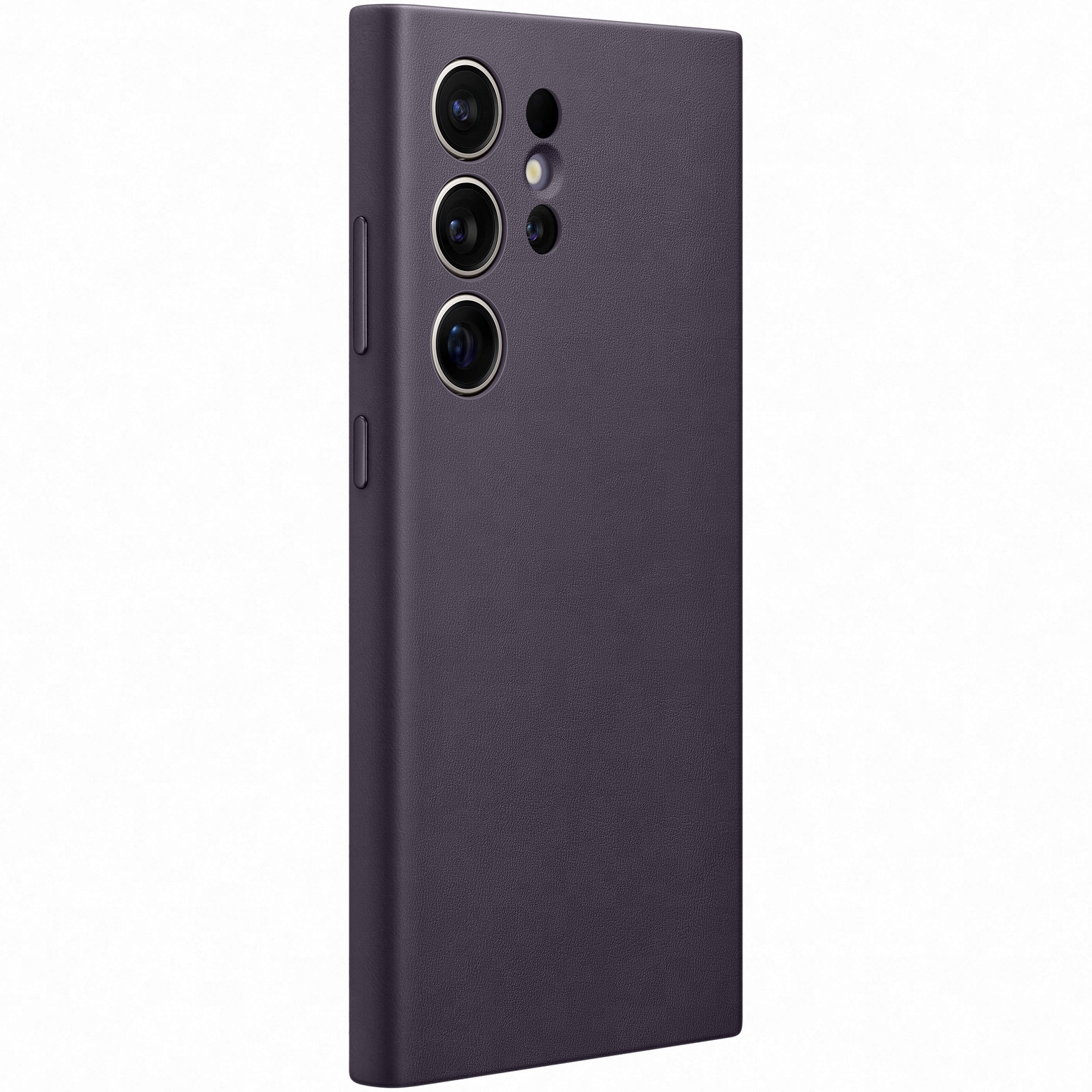 Husa de protectie Samsung Vegan Leather Case pentru Galaxy S24 Ultra, DARK VIOLET
