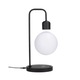 Lampa de Veghe, Luna care Leviteaza si Incarcator Wireless VENTLEX, Control tactil ON/OFF, Sursa de Lumina LED Magnetica, Negru