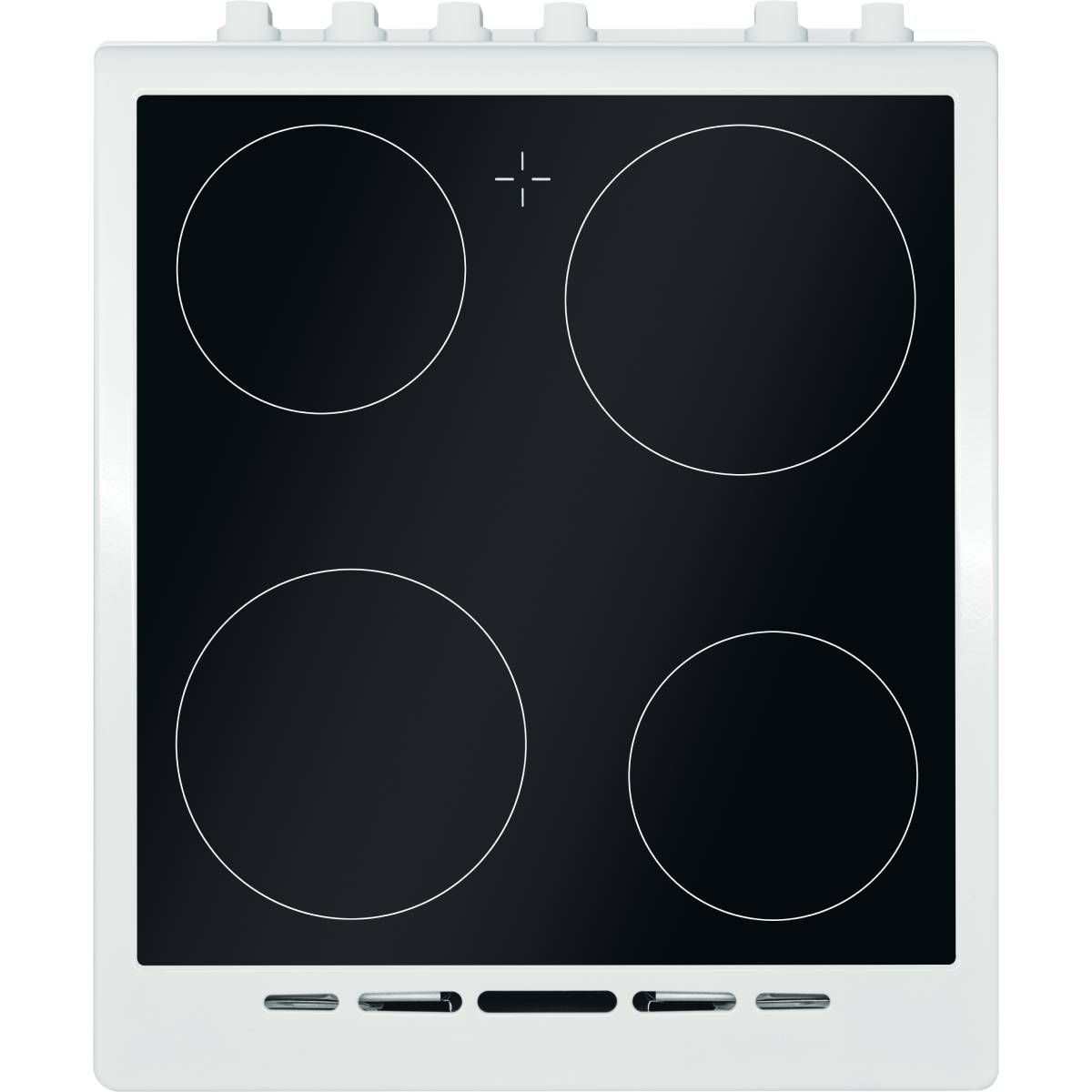 Aragaz electric Bomann, EHC7939, 50 cm, clasa A, consum redus, plita vitroceramica, 4 zone de gatit, aprindere electrica, cuptor electric 43 litri, 9 functii de gatit, temperatura maxima 240°C, lumina interioara, usa detasabila, alb