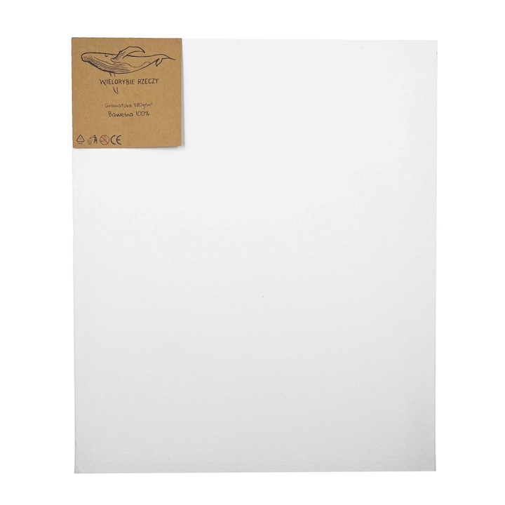 Festővászon, Whales Things, 50 x 60 cm, Fehér, Pamut