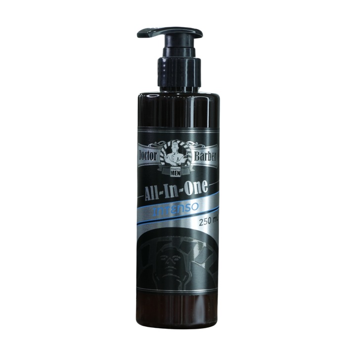 Sampon Doctor Barber All in One Intenso, 250ml, Albastru