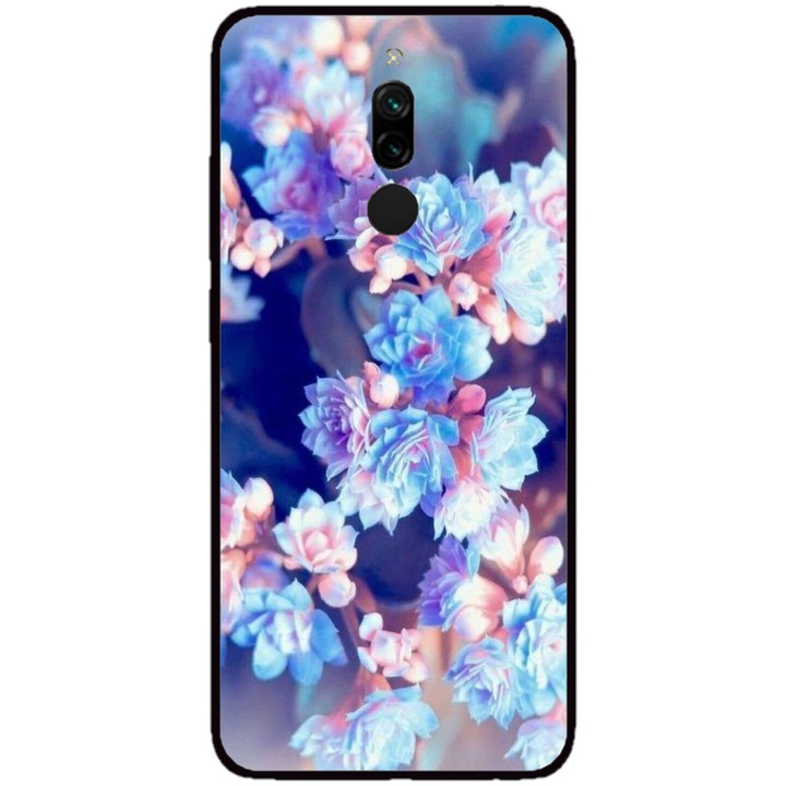 Husa personalizata HQPrint pentru Xiaomi Redmi Note 8 Pro, model Flowers #2, multicolor, S1D1M0038