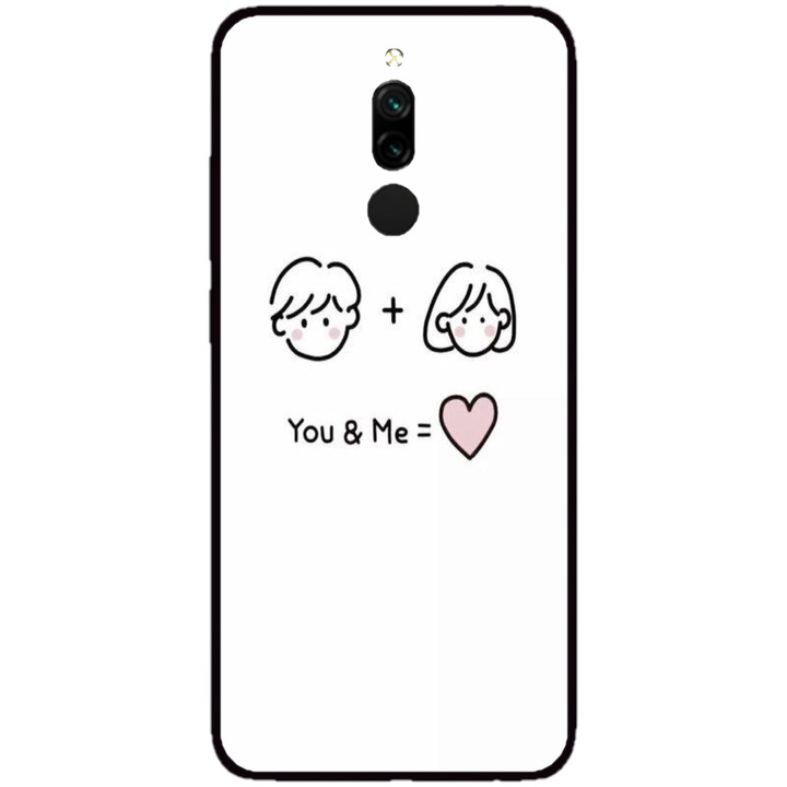 Husa personalizata HQPrint pentru Xiaomi Redmi Note 8 Pro, model You and Me, multicolor, S1D1M0274