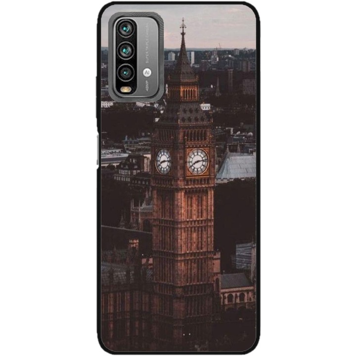 HQPrint персонализиран калъф за Xiaomi Redmi 10x, модел Big Ben #2, многоцветен, S1D1M0014