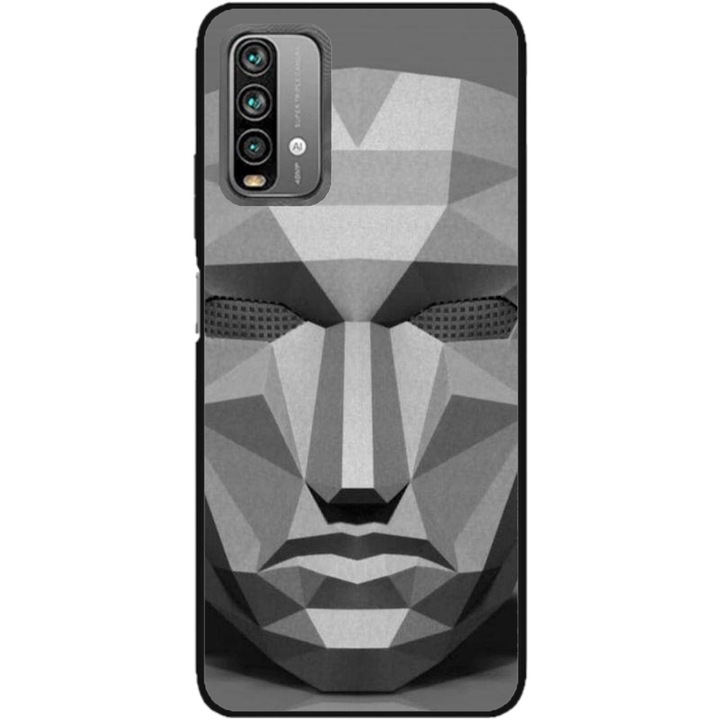 Husa personalizata HQPrint si Folie de Silicon pentru Xiaomi Redmi Note 9s, model Squid Game #13, multicolor, S1D1M0185