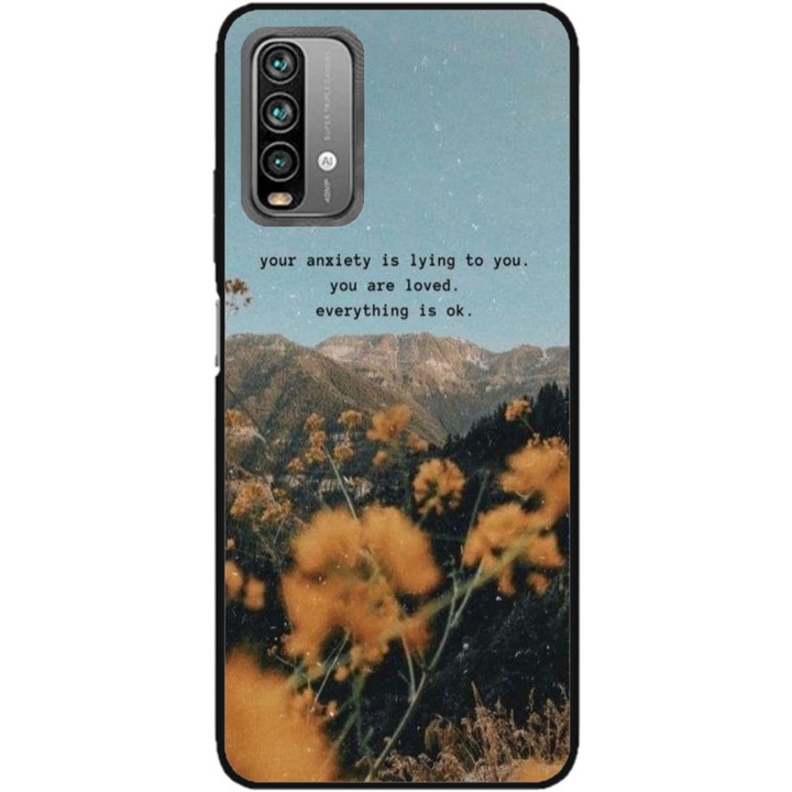 Husa personalizata HQPrint pentru Xiaomi Redmi Note 9 Pro Max, model Quote #1, multicolor, S1D1M0306