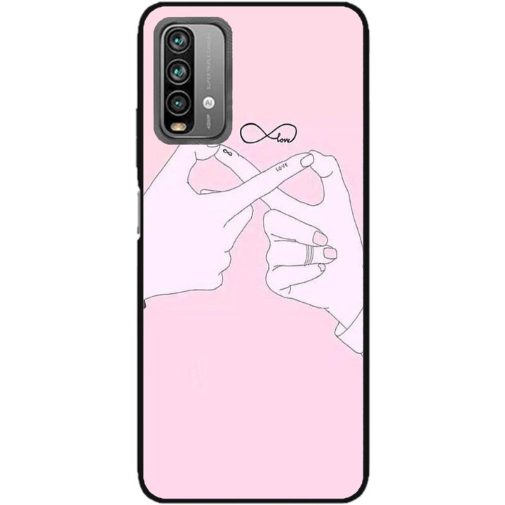 Husa personalizata HQPrint pentru Xiaomi Redmi Note 9 Pro Max, model Infinity Togeter, multicolor, S1D1M0251
