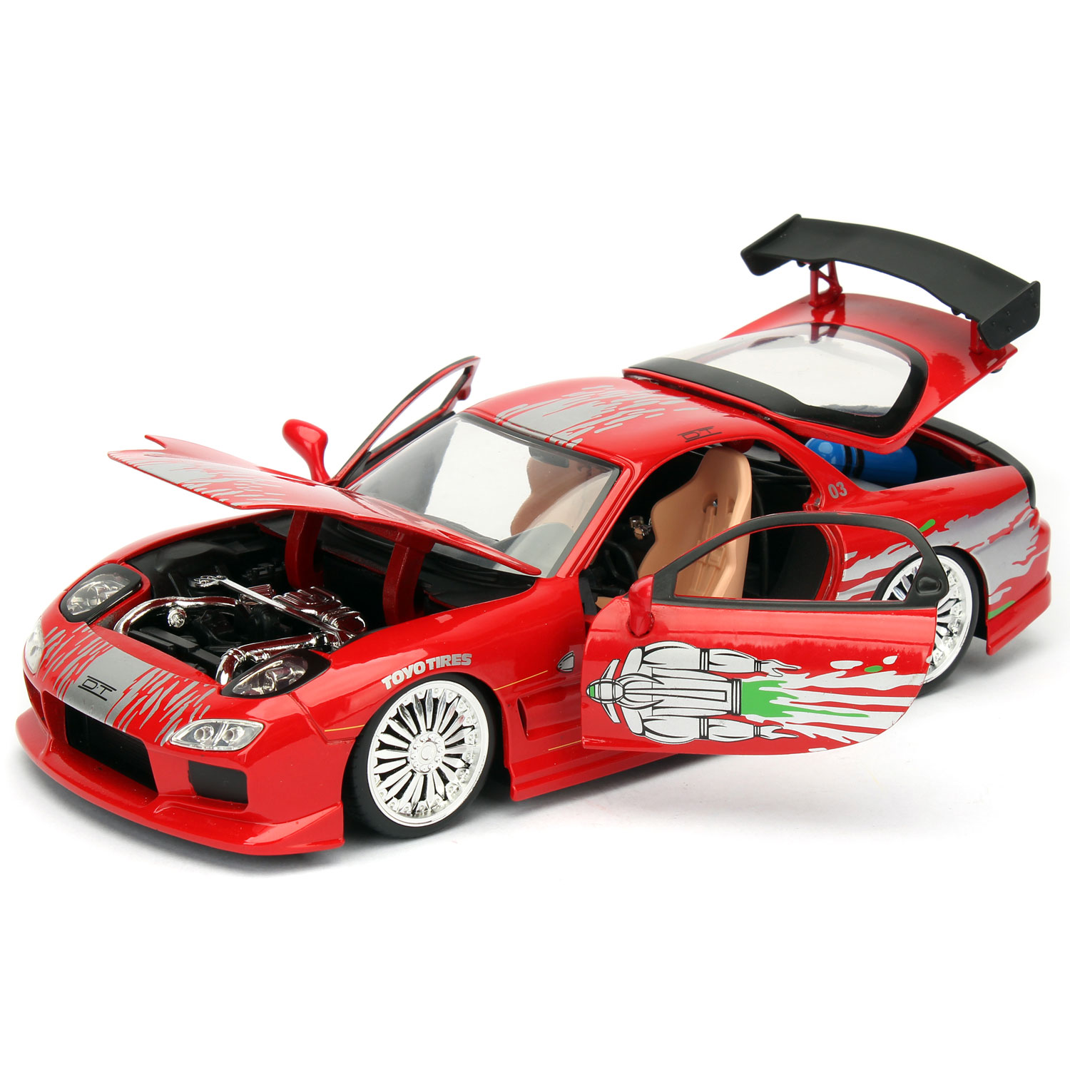 Macheta Mazda RX-7 Dom's rosie Fast&Furious - 1/24 Jada - eMAG.ro