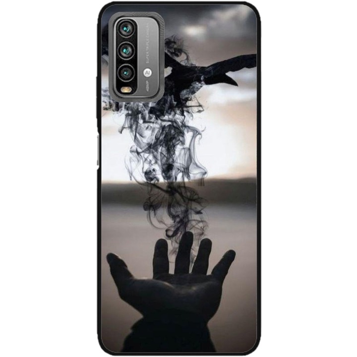 Husa personalizata HQPrint pentru Xiaomi Redmi Note 9 Pro Max, model Black Magic, multicolor, S1D1M0152