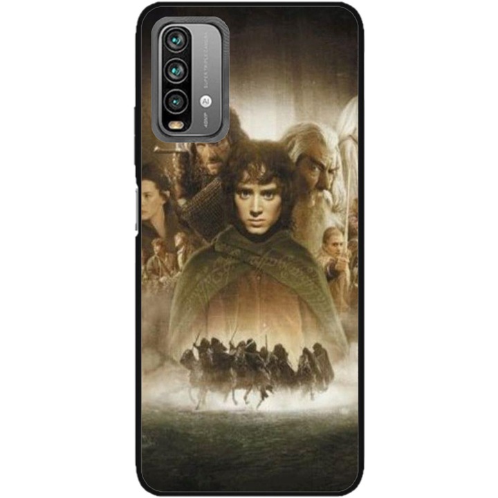 Husa personalizata HQPrint pentru Xiaomi Redmi Note 9S, model Lord of the Rings #2, multicolor, S1D1M0190