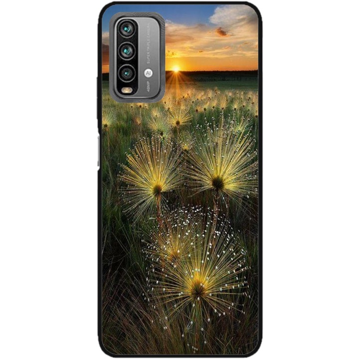 Husa personalizata Swim Case si Folie de Silicon pentru Xiaomi Redmi Note 9s, model Nice View #11, multicolor, S1D1M0246