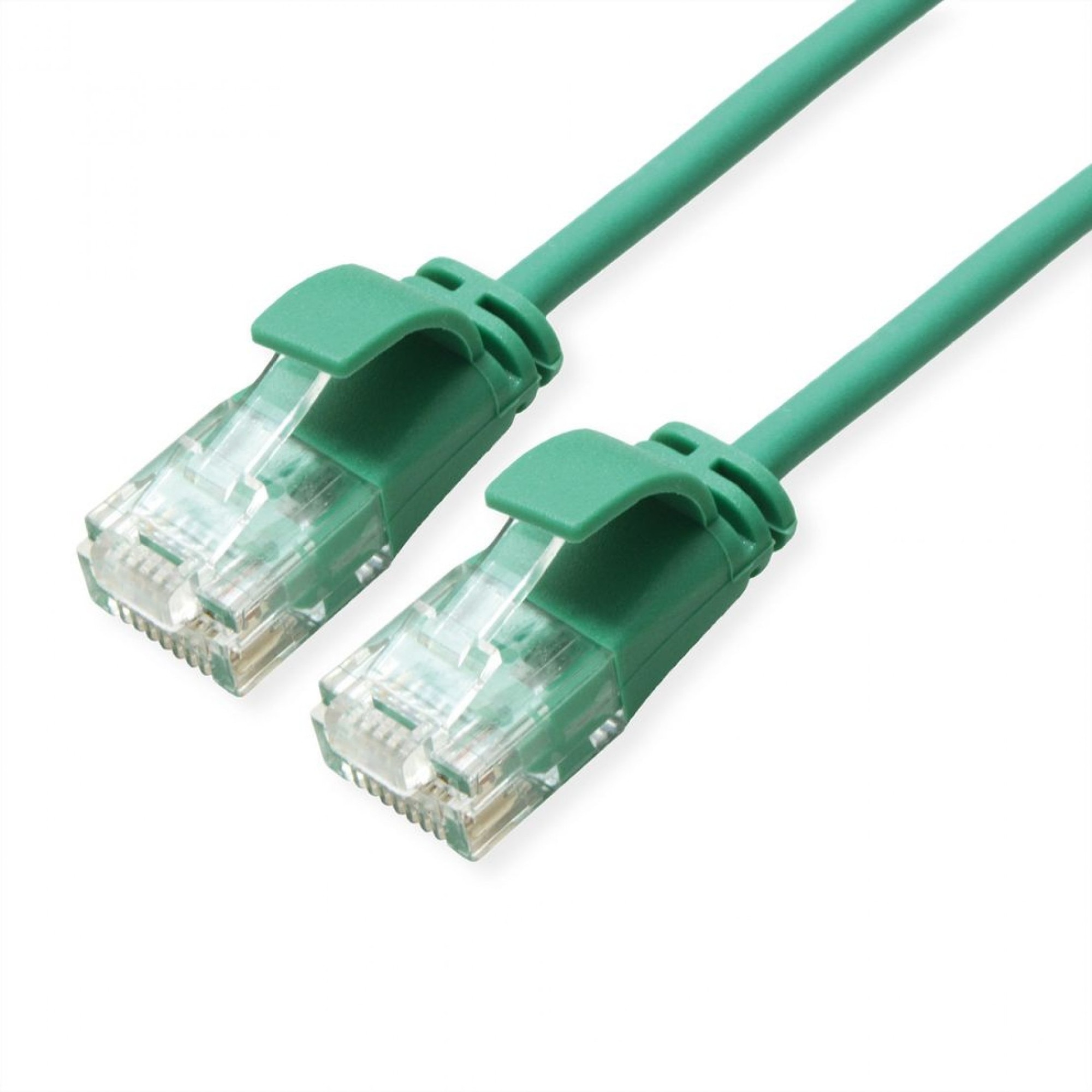 Cablu de retea RJ45 MYCON Slim UTP Cat.6A LSOH 0.3m Verde, CON3931 ...