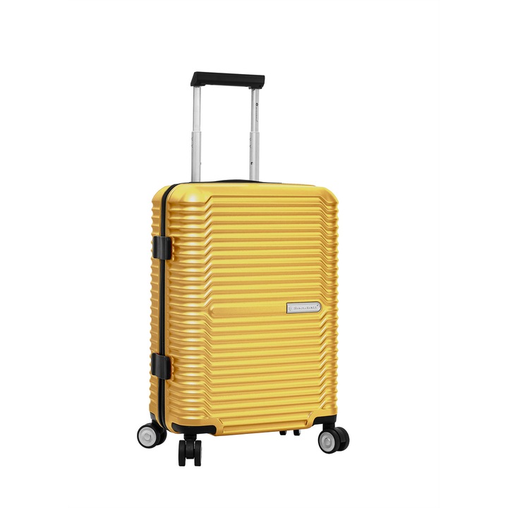 Куфар Snowball SW20603, за ръчен багаж, Поликарбонат, с 4 колела, 55 cm, Жълт