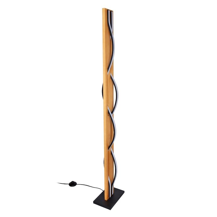 Лампа Italux Conato, черна, LED, 35W, 1800 лумена, топло бяло 3000K