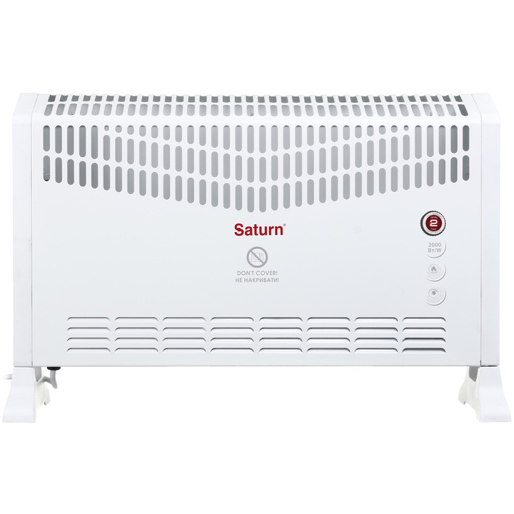 Електрически подов конвектор SATURN ST-HT0469, 2000 W, 3 степени на мощност, Предпазен термостат, Регулируем термостат