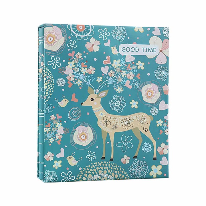 Album foto Cerb in floare, ZJZ, 200 poze in format 12x16 cm, Verde