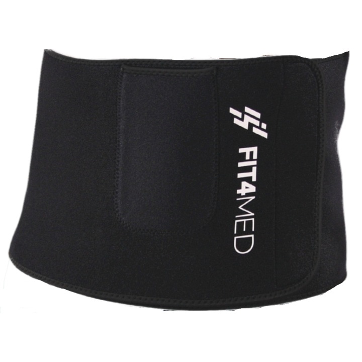 Hasi fitnesz öv, Neoprén, 130cm, Fekete