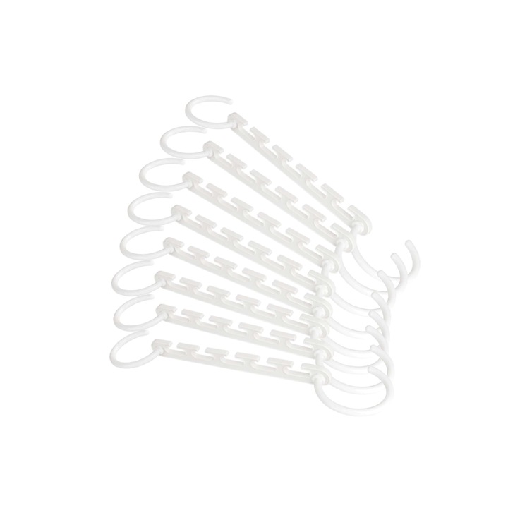 Комплект от 10 органайзера, AT PERFORMANCE®, за закачалки, бели