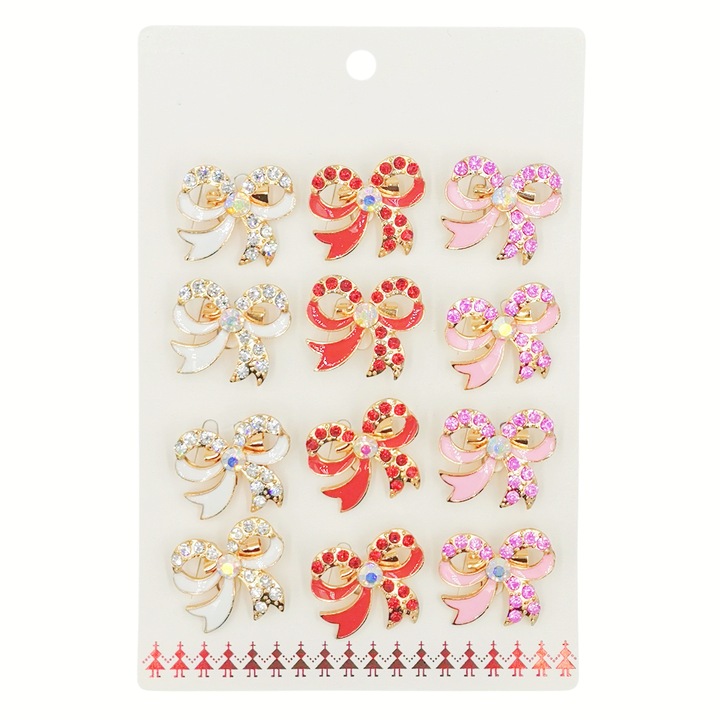 Set 12 brose pentru martisor, NEVERMORE, B1007, Auriu