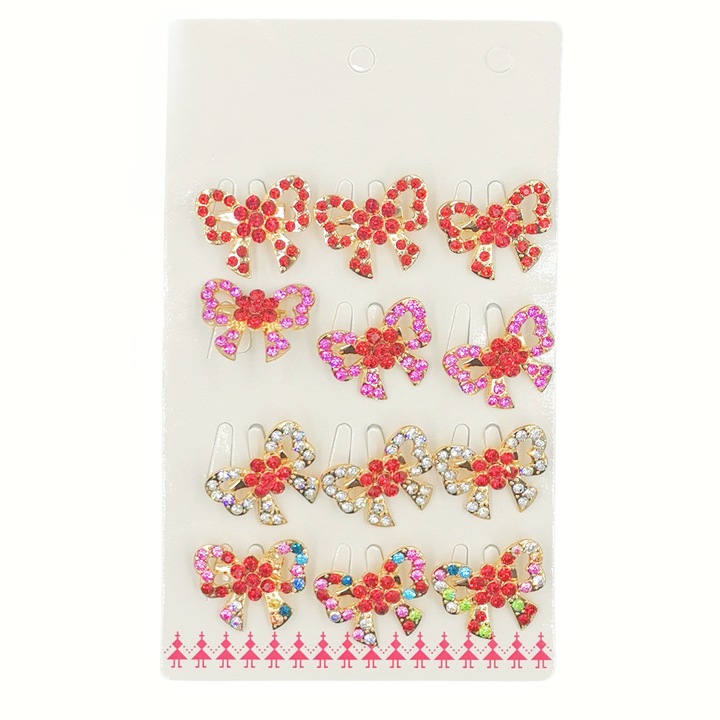 Set 12 brose pentru martisor, NEVERMORE, B1010, Auriu