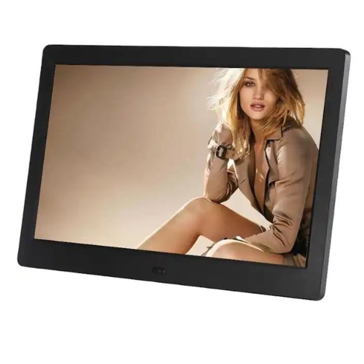 Rama foto digitala MAttiRON ®, 10.1 inch, difuzor, slot card, usb, video, foto, calendar, ceas, negru