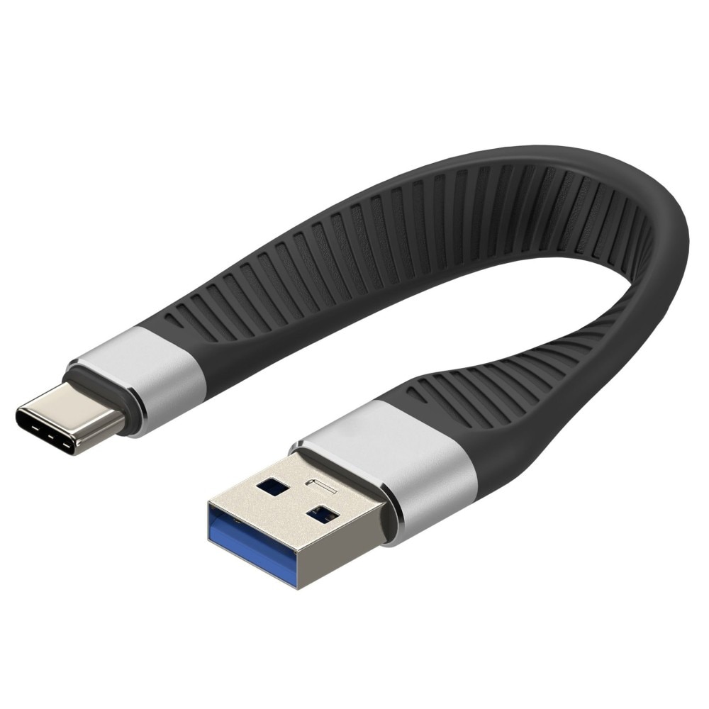 Professzionális kábel, lapos, adat- és gyorstöltő QC, USB-C dugasz ...