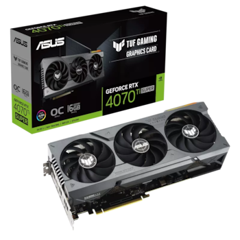 Placa video ASUS GeForce RTX 4070 Ti SUPER TUF Gaming OC, 16GB GDDR6X, 256-bit