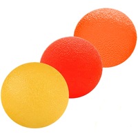 Set 3 minge flexor palmare, Axroad Mall, Trei niveluri de rezistenta, Portabila, Usor de curatat, Pentru antrenament mana degete mainii si recuperare, Incheietura mainii si antebratul, TPR, 5 cm, Multicolor