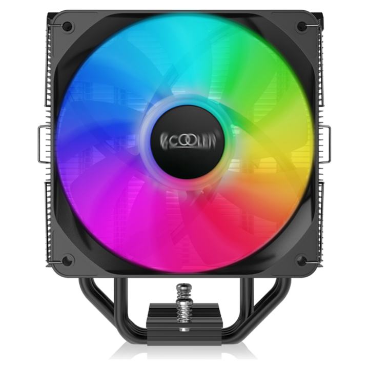 Hűtő PCCOOLER, skt. univerzális, léghűtéses, szellőző. 120 mm, 400 – 1800 RPM, RGB LED