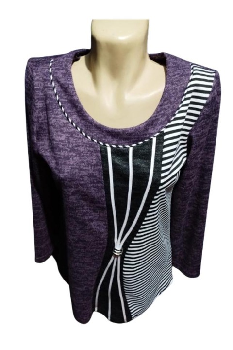 Bluza dama, Prima, dungi, Mov, Mov