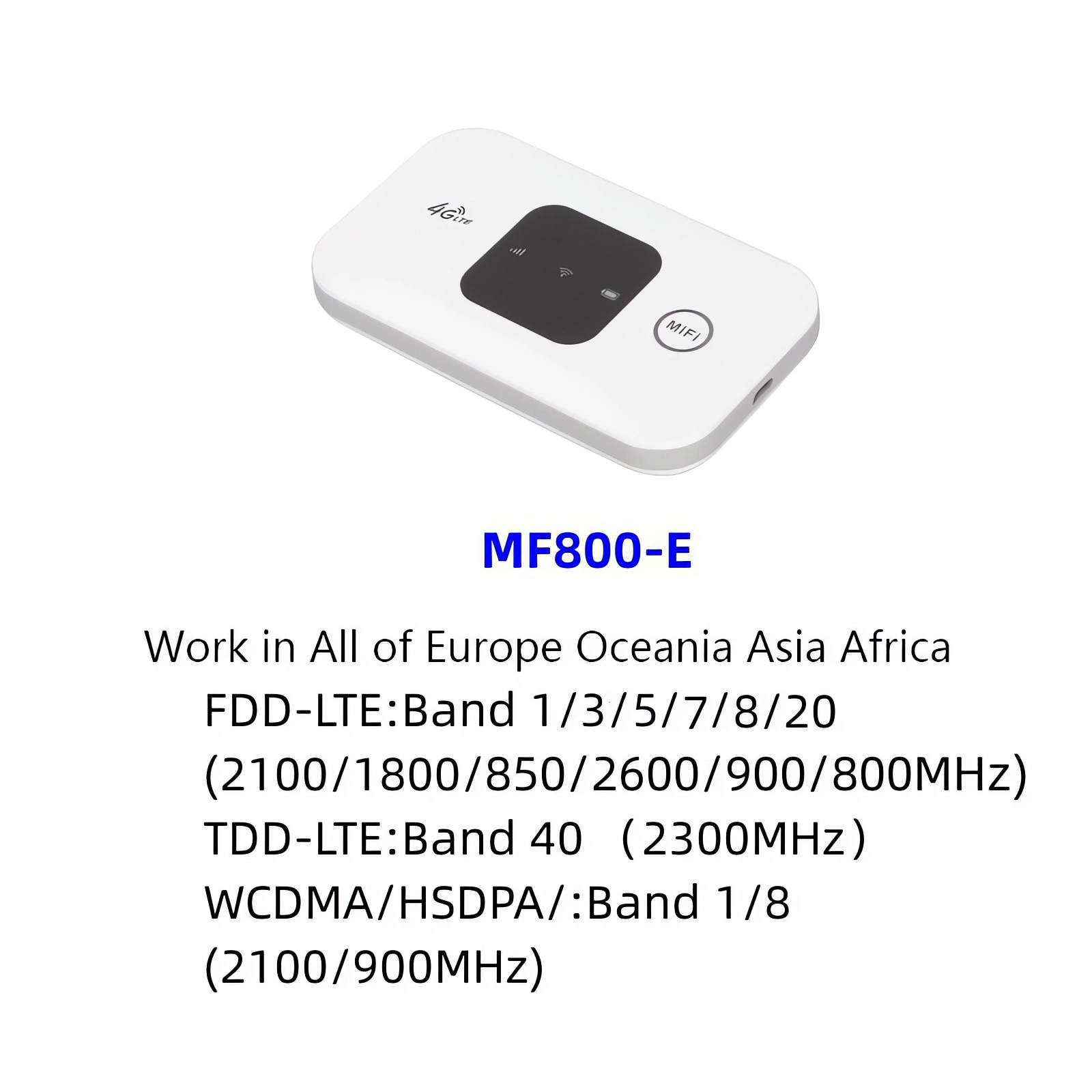Hordozható router MF800-E, 3G/4G, SIM foglalat, 2100mAh, fehér - eMAG.hu