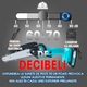 Mini fierastrau electric cu lant Herrgut, 6 inch, 2 x baterie 2000 mAh, motor cu perii, putere 550W, pe acumulator, albastru/negru, (mini drujba)