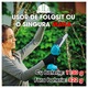 Mini fierastrau electric cu lant Herrgut, 6 inch, 2 x baterie 2000 mAh, motor cu perii, putere 550W, pe acumulator, albastru/negru, (mini drujba)