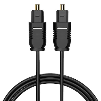 Cablu optic audio digital, Axroad Mall, Transmisie stabila a semnalului, Anti-interferenta, Compatibil cu Spdif, Optica, Toslink, Durabil, Pentru echipamente audio, TV, DVD, Metal/PVC/ABS, 3m, Negru