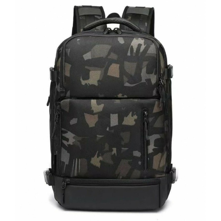 Rucsac Ozuko 9405L, Nylon, Army, 15.6 inch