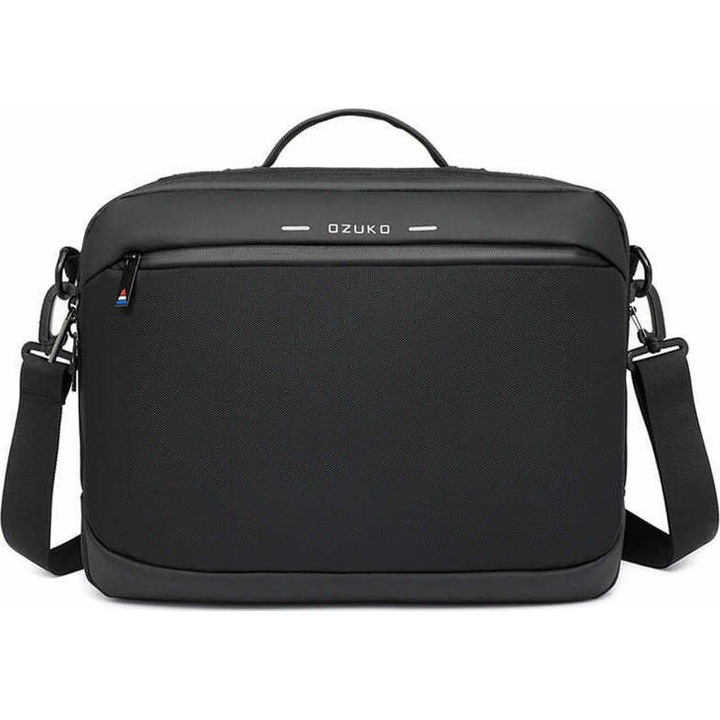 Geanta de umar laptop, Ozuko, Textil, 15.6", Negru